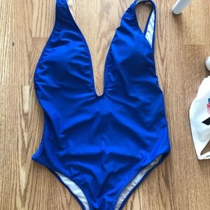 One piece bathing suit.